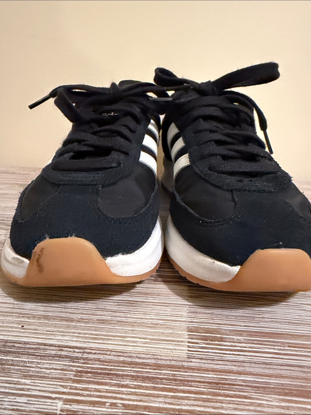 adidas Run 70s 2.0 Black and White Cloudfoam Retro Sneakers - Picture 7 of 8